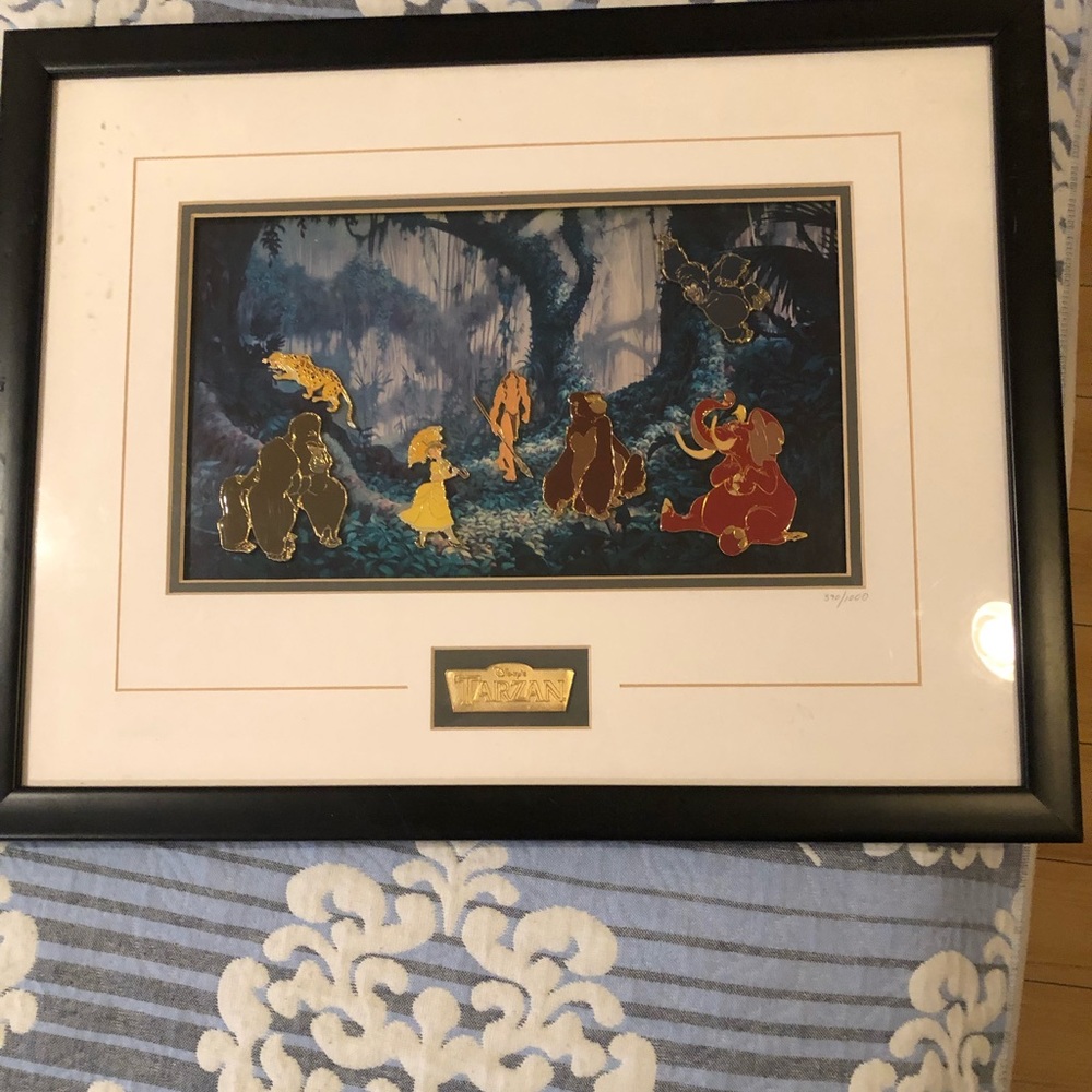 Tarzan Walt framed pin